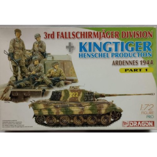 3rd Fallschirmjäger Division - Kingtiger Henschel - Ardennes 1944
