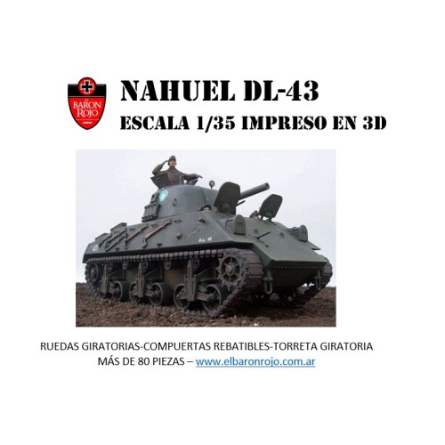 TANQUE ARGENTINO NAHUEL DL-43 - 1/35 - 3D