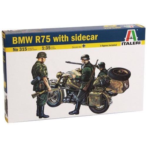 BMW R75 + 3 FIGURAS