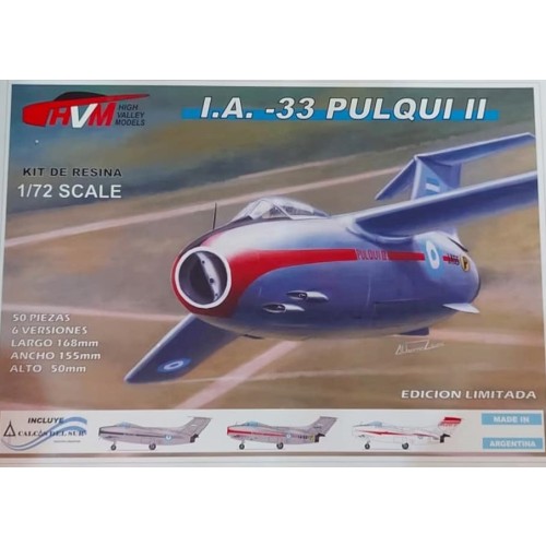 I.A.-33 PULQUI II - IMPRESO 3D EN RESINA - 1/72