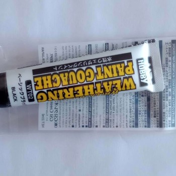 WATER BASED WEATHERING PAINT GOUACHE - NEGRO - PINTURA PARA WEATHERING A BASE DE AGUA