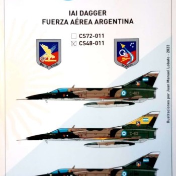 IAI DAGGER EN LA FAA - CALCAS 1/48