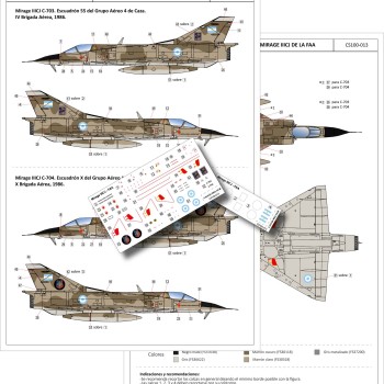 DASSAULT MIRAGE IIICJ DE LA FAA - 1/100