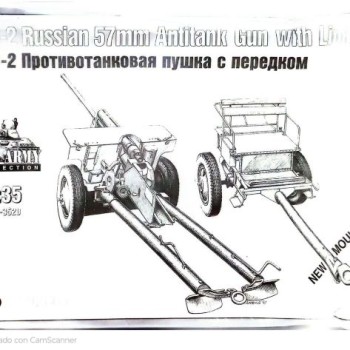 Zis-2 Russian 57mm Antitank Gun with Limber