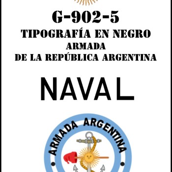 ARMADA - Tipografia en Negro - NAVAL