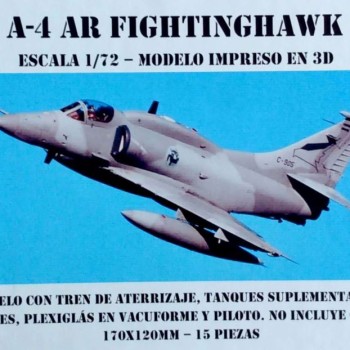 A-4 AR FIGHTINGHAWK 1/72 IMPRESO 3D