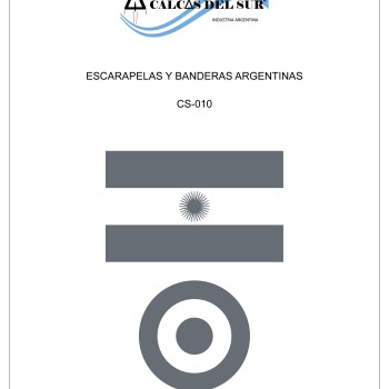 Escarapelas y banderas argentinas (baja visibilidad)