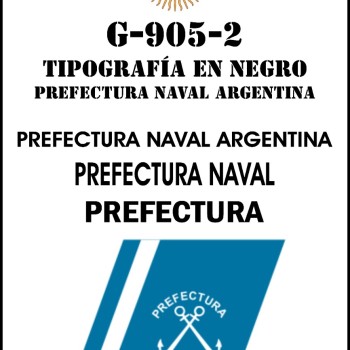 PREFECTURA - Tipografia en Negro