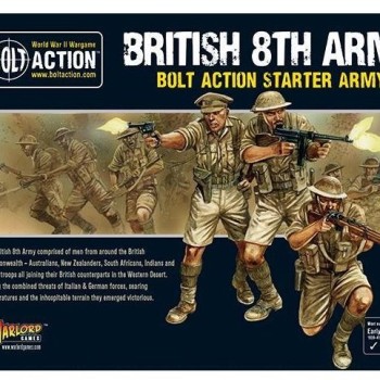 BRITISH 8TH ARMY - BOLT ACTION STARTER ARMY