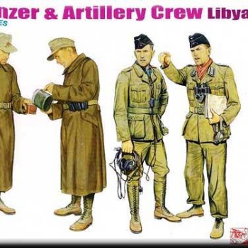 DAK PANZER & ARTILLERY CREW - LIBYA 1941