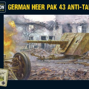 German Heer Pak 43 anti-tank gun