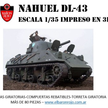 TANQUE ARGENTINO NAHUEL DL-43 - 1/35 - 3D