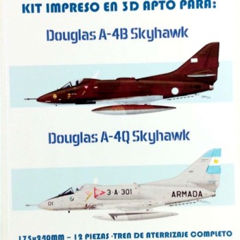 DOUGLAS A-4B/Q SKYHAWK 1/48 IMPRESO EN 3D