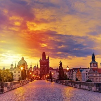 Charles Bridge at Sunset, Prague